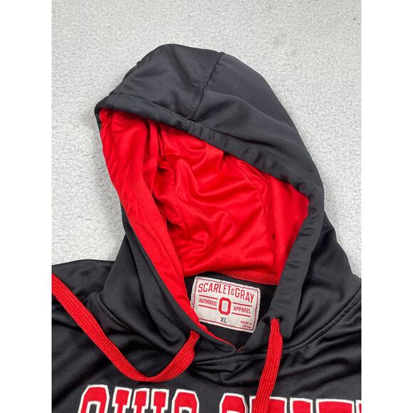 Scarlet & Gray Mens Size XL Ohio State Buckeyes Hoodie - Picture 4 of 11